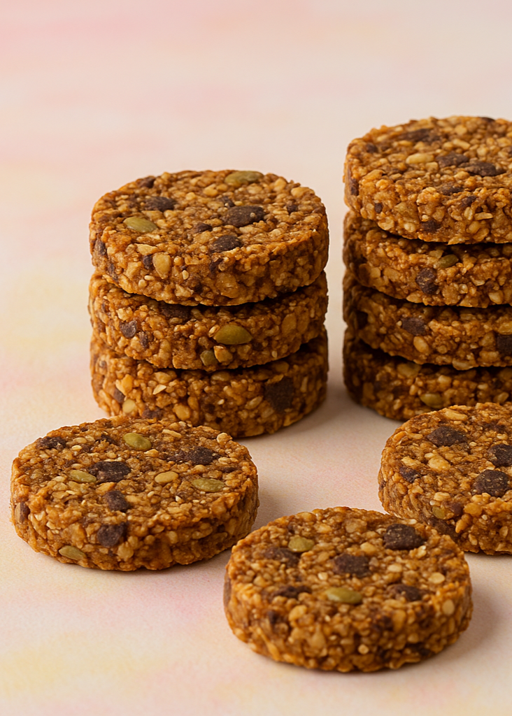 Keto-friendly granola bars – pack of 10 displayed on a tray, golden and crunchy with visible nuts and seeds, perfect for a low-carb, sugar-free snack